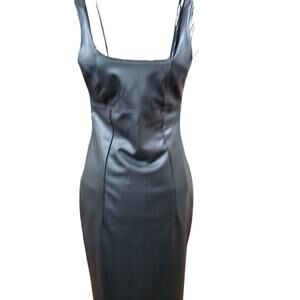 Sofia Jeans Women's  Size XS/4-6  Faux Leather Dress, Below Knee Length,